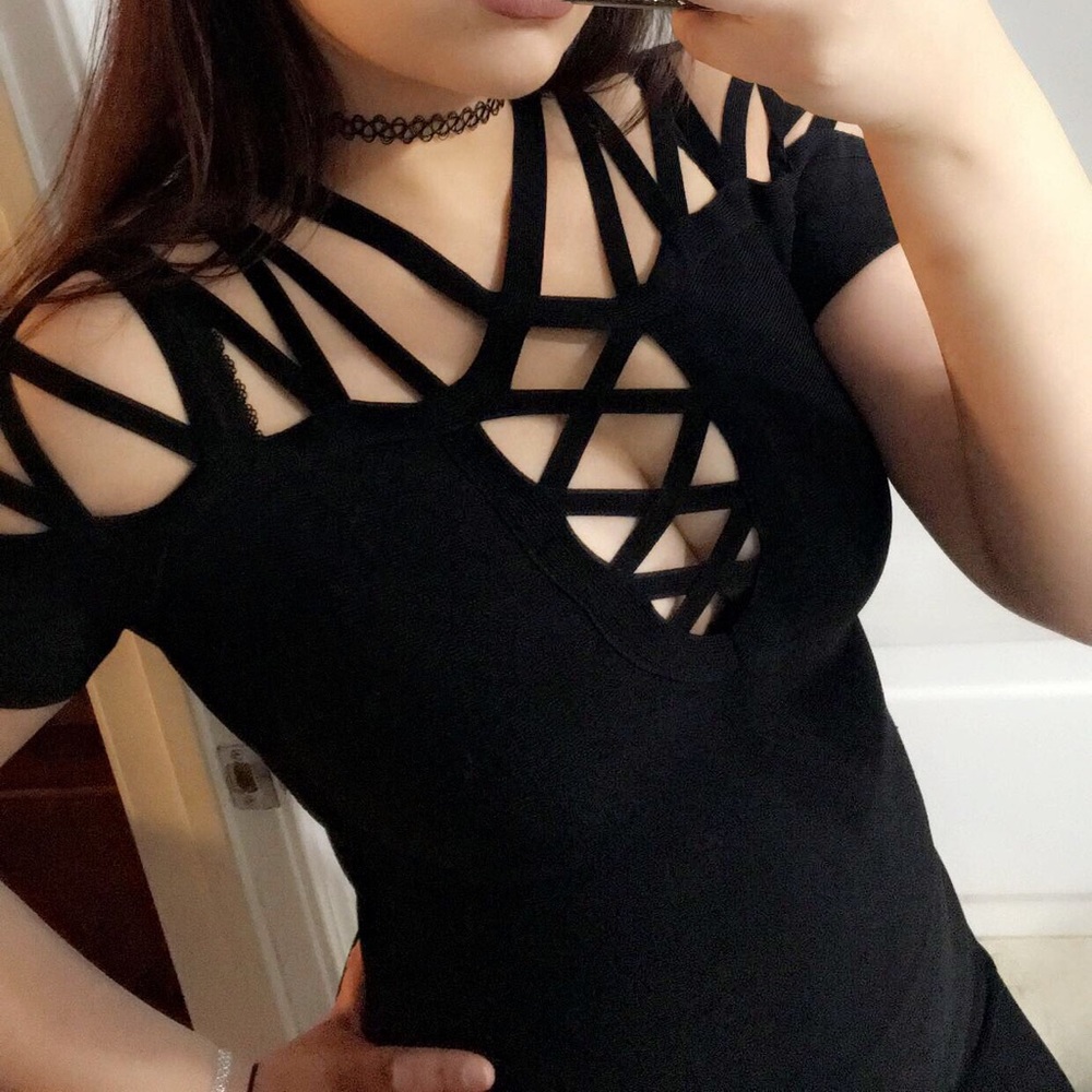 Bebe tape dress